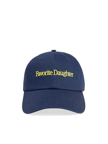 Favorite Daughter Womens Classic Logo Baseball Hat, Navy/Yellow, One Size | Amazon (US)