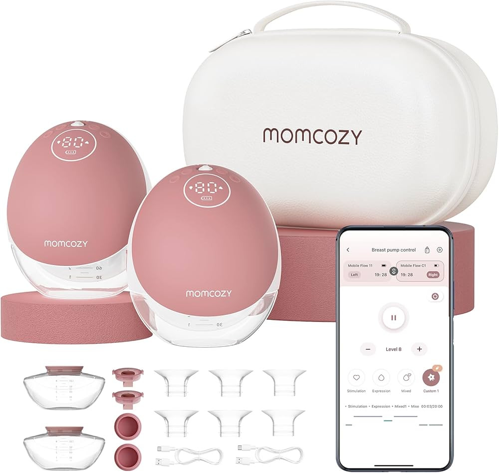 Momcozy Breast Pump Hands Free Mobile Flow | M9, App Discreet Control with Personalized Multi-Mod... | Amazon (US)