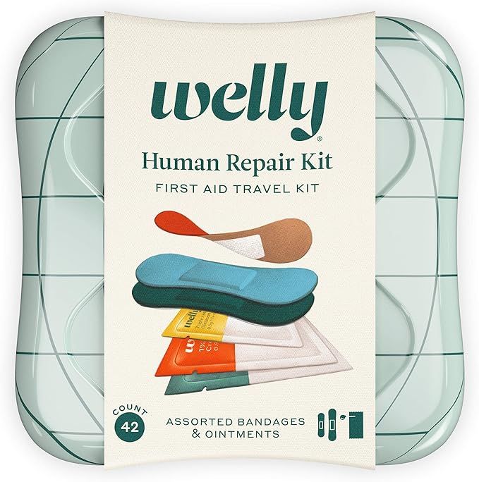 Welly Human Repair Kit - Bravery Badges in Flexible Fabric, Singe Use Ointments Triple Antibiotic... | Amazon (US)