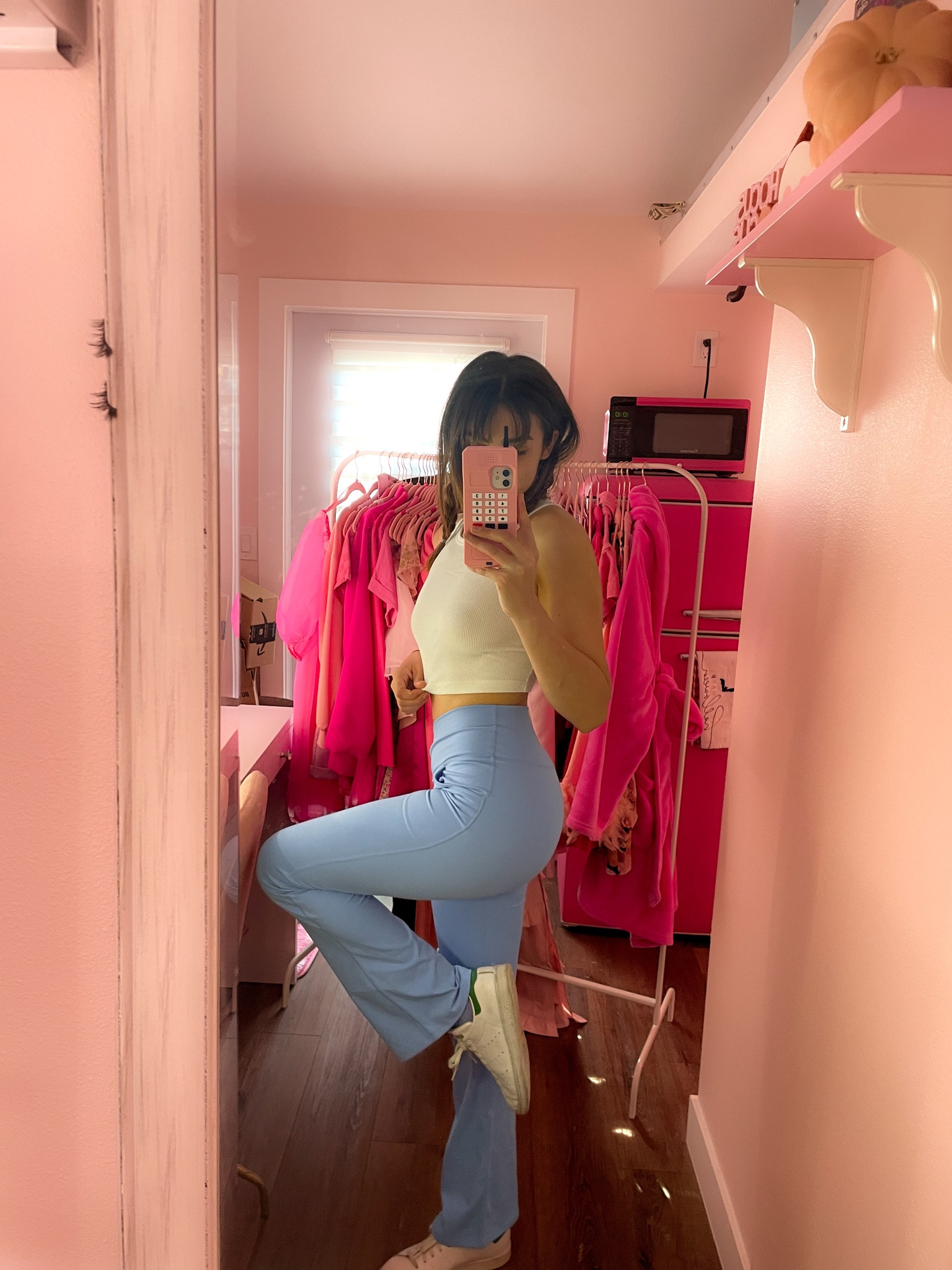 My favorite new wrap waist leggings… with pockets! 
highlighter, setting spray, powder, finishing touch, curls, waves, boxing, walking, weights, strength training, stretches, braids, pig tails, apple Watch band. adidas, Prada, Gucci, Amazon finds, tiny closet, unique vintage, keds, vans, Nike, sketchers, Chinese laundry, dream pairs, Coach, Etsy, eBay. Poshmark, Shein, loungefly, 

#LTKfitness #LTKshoecrush #LTKstyletip