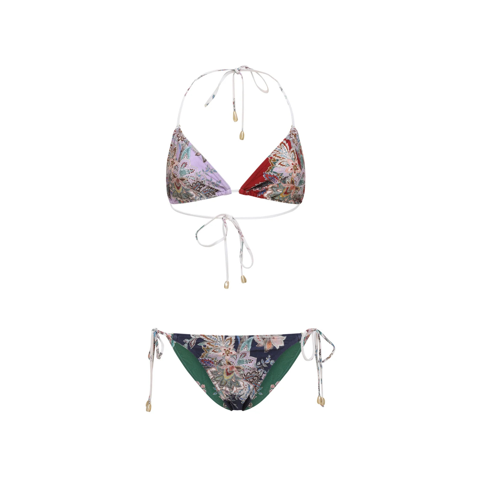 Zimmermann Floral Printed Two-Piece Swimsuit | Cettire Global