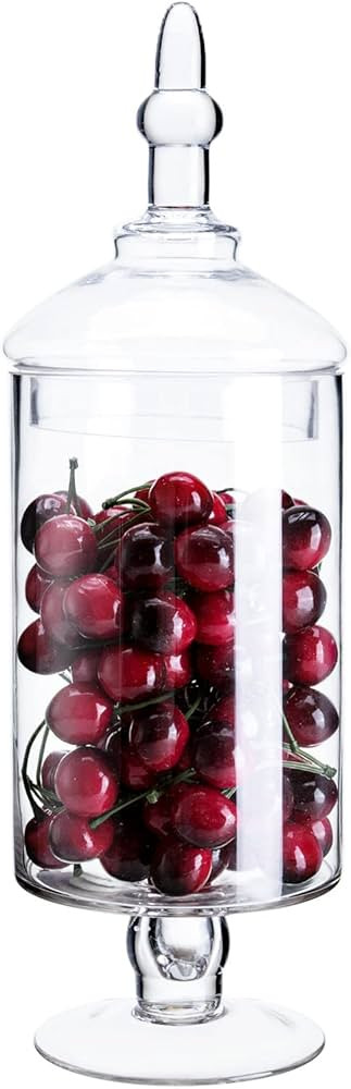Glass Apothecary Jars, Clear Candy Bowl Dishes Holder Elegant Storage Buffet Display, Decorative ... | Amazon (US)