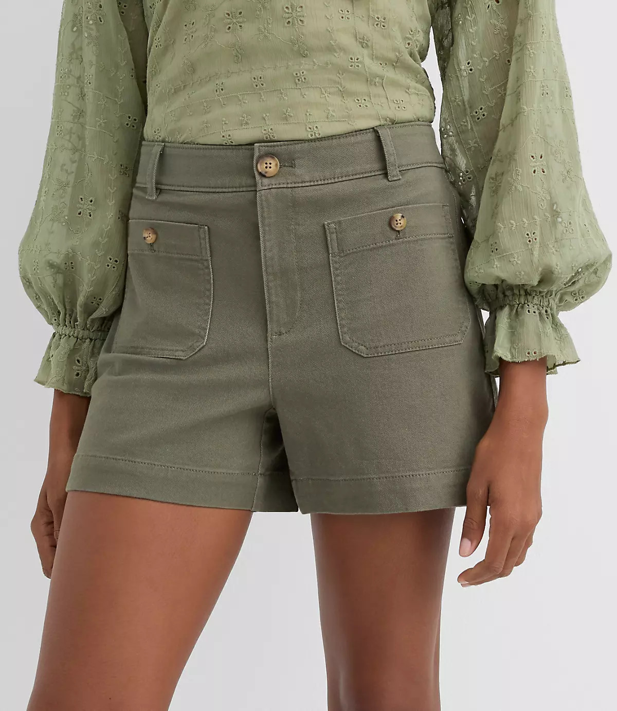 Palmer Shorts in Twill | LOFT