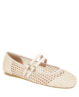 Women's Harisa Woven Square-Toe Mary Jane Ballet Flats | Macy's