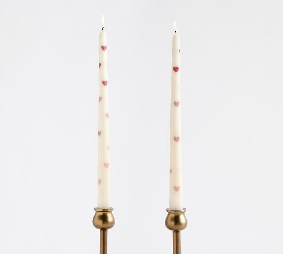 Pattern Taper Candles - Set of 2 | Pottery Barn (US)