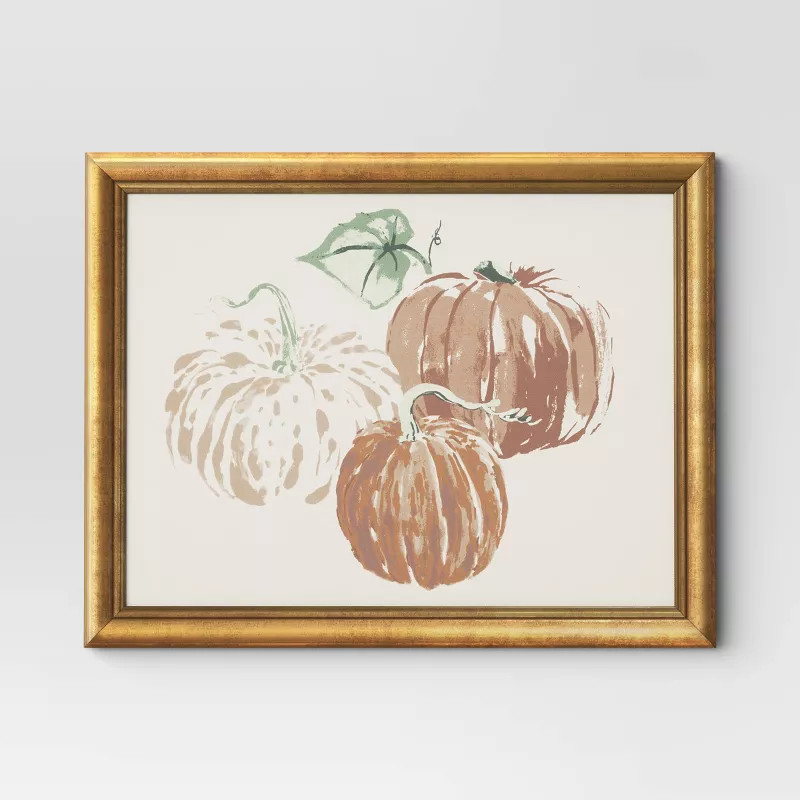 14" x 11" Pumpkin Spice Framed Canvas Board - Threshold™ | Target