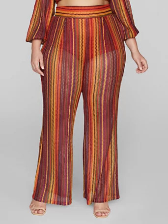 Keena Striped Wide Leg Pants - Fashion To Figure | Fashion to Figure