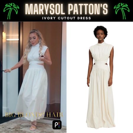 Ivory Envy // Get Details On Marysol Patton’s Ivory Cutout Dress With The Link In Our Bio #RHOM #MarysolPatton