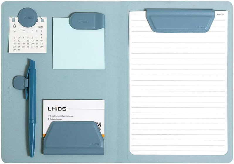 LHiDS Creative Magnetic Business Portfolio Lite Resume Padfolio Organizer with Clipboard, Paper C... | Amazon (US)