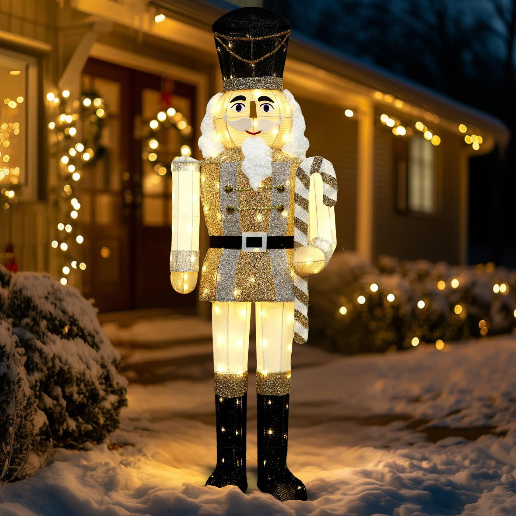 Starfree 61-inch Lighted Large Outdoor Nutcracker Christmas Decorations Indoor Christmas Yard Dec... | Walmart (US)