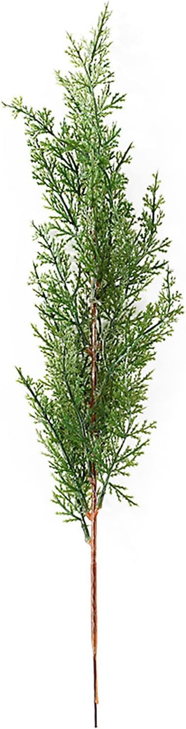 RNCOZE 3 PCS Artificial Pine Cypress Leaves Branches Fake Greenery Pine Picks, Faux Plastic Plant... | Amazon (US)