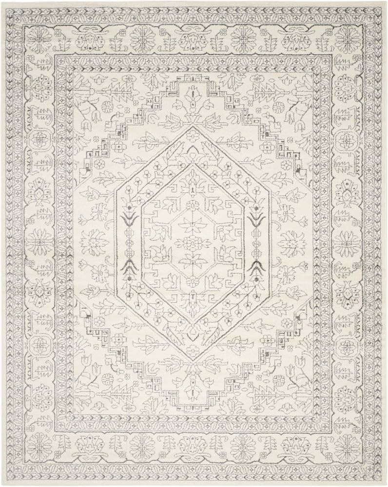 SAFAVIEH Adirondack Collection 8' x 10' Ivory / Silver ADR108B Oriental Medallion Non-Shedding Li... | Amazon (US)