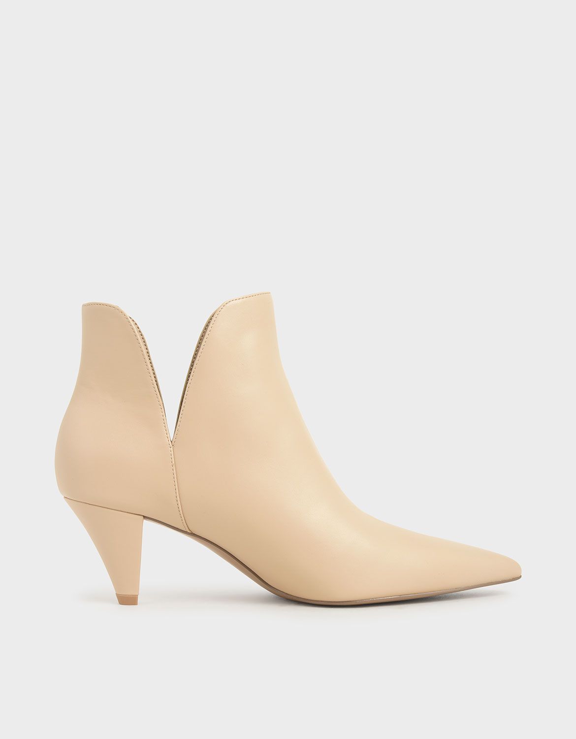 Cone Heel Ankle Boots | CHARLES & KEITH (US)