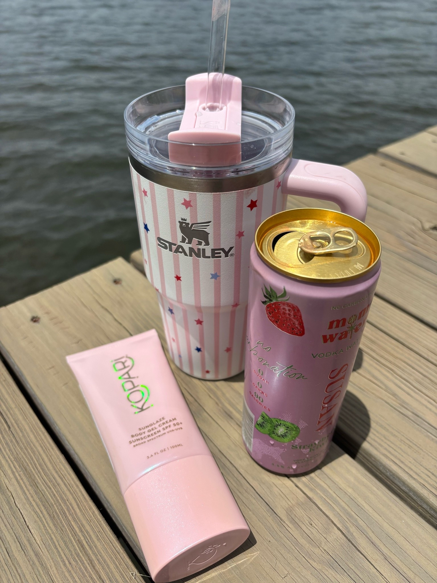 Summer essential 
This stanley is perfect for memorial day, july 4th and all things summer

If you arent using this kopari shimmer sunscreen you are missing out!!

#LTKTravel #LTKSeasonal #LTKselfcare