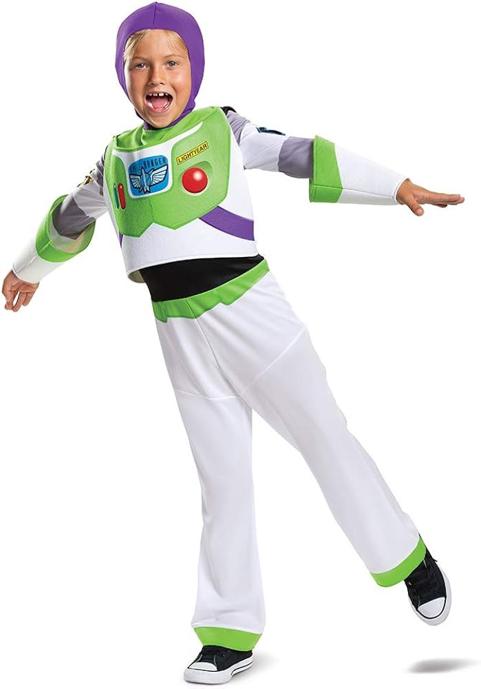 Disguise Disney Toy Story Toddler Buzz Lightyear Classic Costume, White, 3T/4T | Amazon (US)