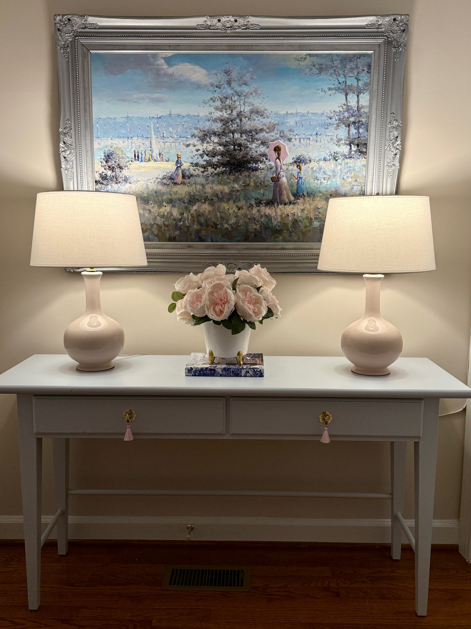Bringing softer hues into my home makes me feel more peaceful . #consoletable #foyerdecor

#LTKStyleTip #LTKHome
