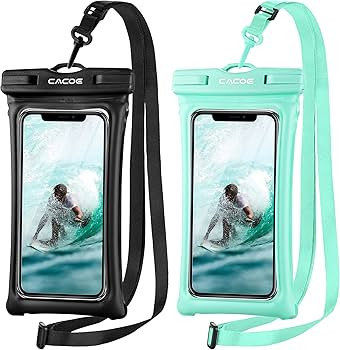 CACOE [Floatable] Floating Universal IPX8 Waterproof Phone case 2 Pack-Up to 7.0",Adjustable Lany... | Amazon (US)