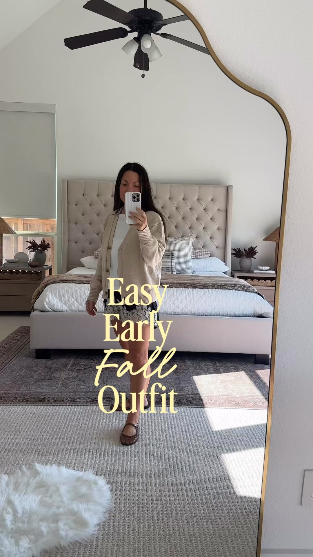 When you’re ready for fall outfits but the weather definitely isn’t. 🤎 

This easy early fall outfit is exactly what I want to wear during that in-between September weather! Fall outfits over 50. I paired a neutral cardigan with a simple white tee, feminine lace-trim shorts and brown flats for an easy transitional fall outfit that still works when it’s warm outside. Such a cute casual outfit for brunch, coffee runs, errands or an everyday mom outfit, and I love how the cardigan makes the shorts feel a little more fall-ready without adding too many layers.

If you’re looking for petite outfit ideas, September outfits, casual fall outfits, cardigan outfit ideas or easy transitional outfits for women, I linked the pieces to recreate the look here. 🤎

#LTKxWalmart #LTKOver40 #LTKootd