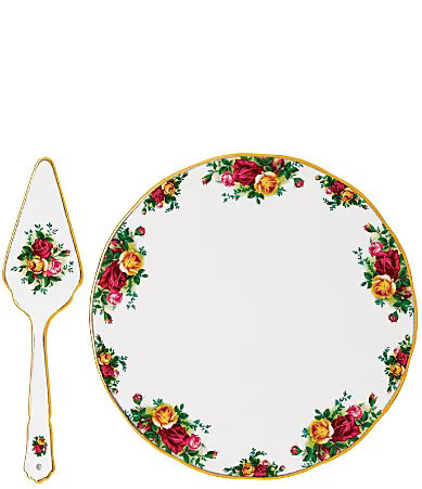 Royal Albert Old Country Roses Tea Party Cake Plate Server - Multi | Dillard's