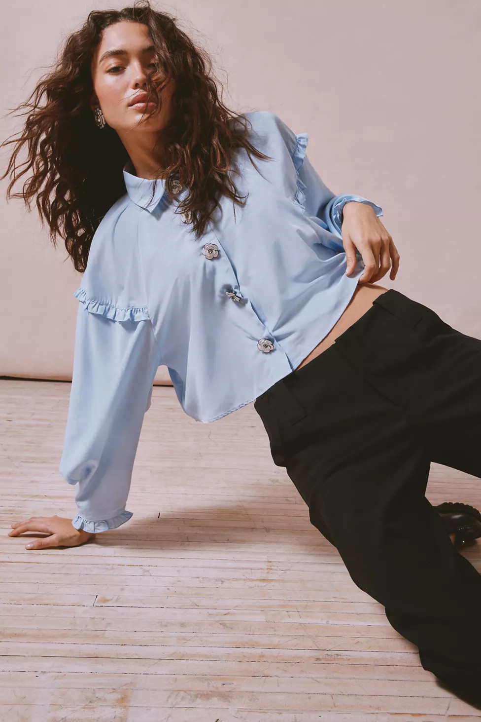 Sister Jane Renne Rose Button-Down Top | Urban Outfitters (US and RoW)