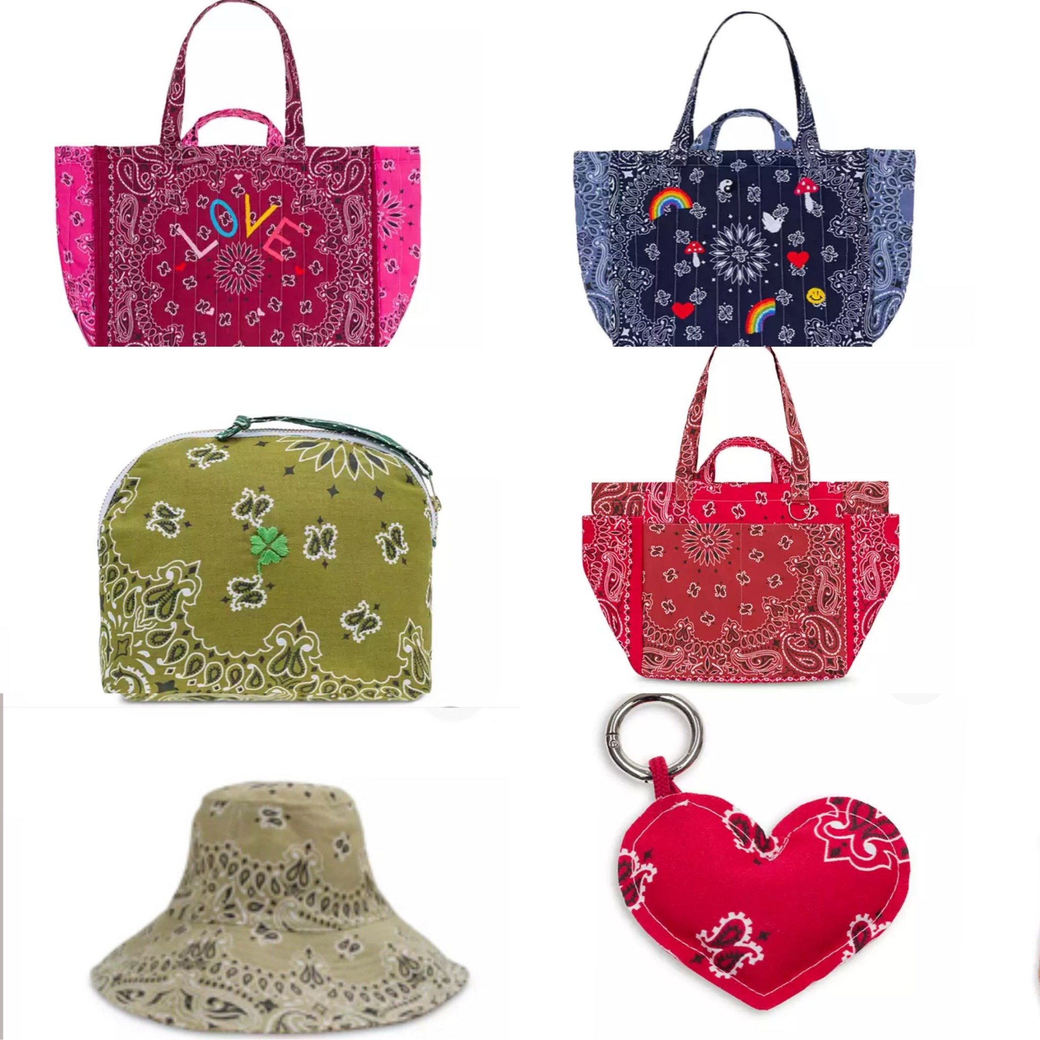 I used to rock a bandana in my teens.
I always say what's old is new again, and, I'm right. The bandana print collection is back featuring quilted bags, totes, makeup bags, and keychains. Tons of fun for the summer, if you ask me. Want to shop for these goodies with me and be ahead of the game?

#LTKootd #LTKSeasonal #LTKOver40
