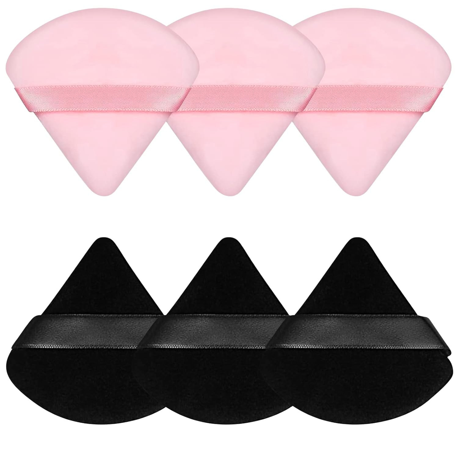 Pimoys 6 Pieces Powder Puff Face Makeup Sponge Soft Velour Triangle Powder Puffs for Loose Powder... | Amazon (US)