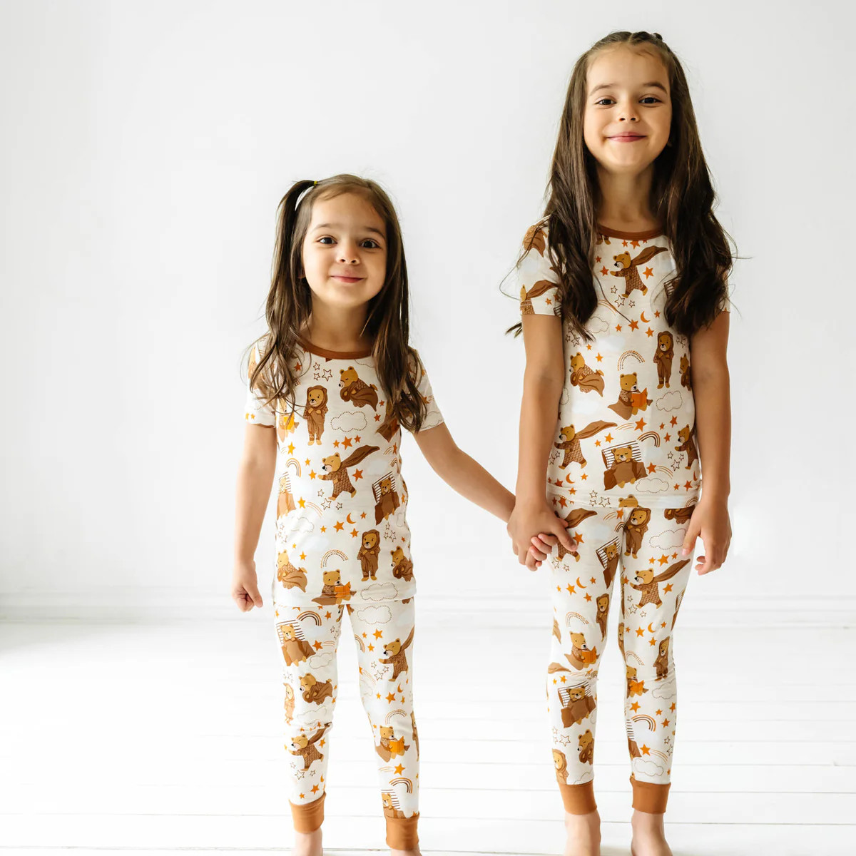 Beary Sleepy Two-Piece Short Sleeve Pajama Set | Little Sleepies
