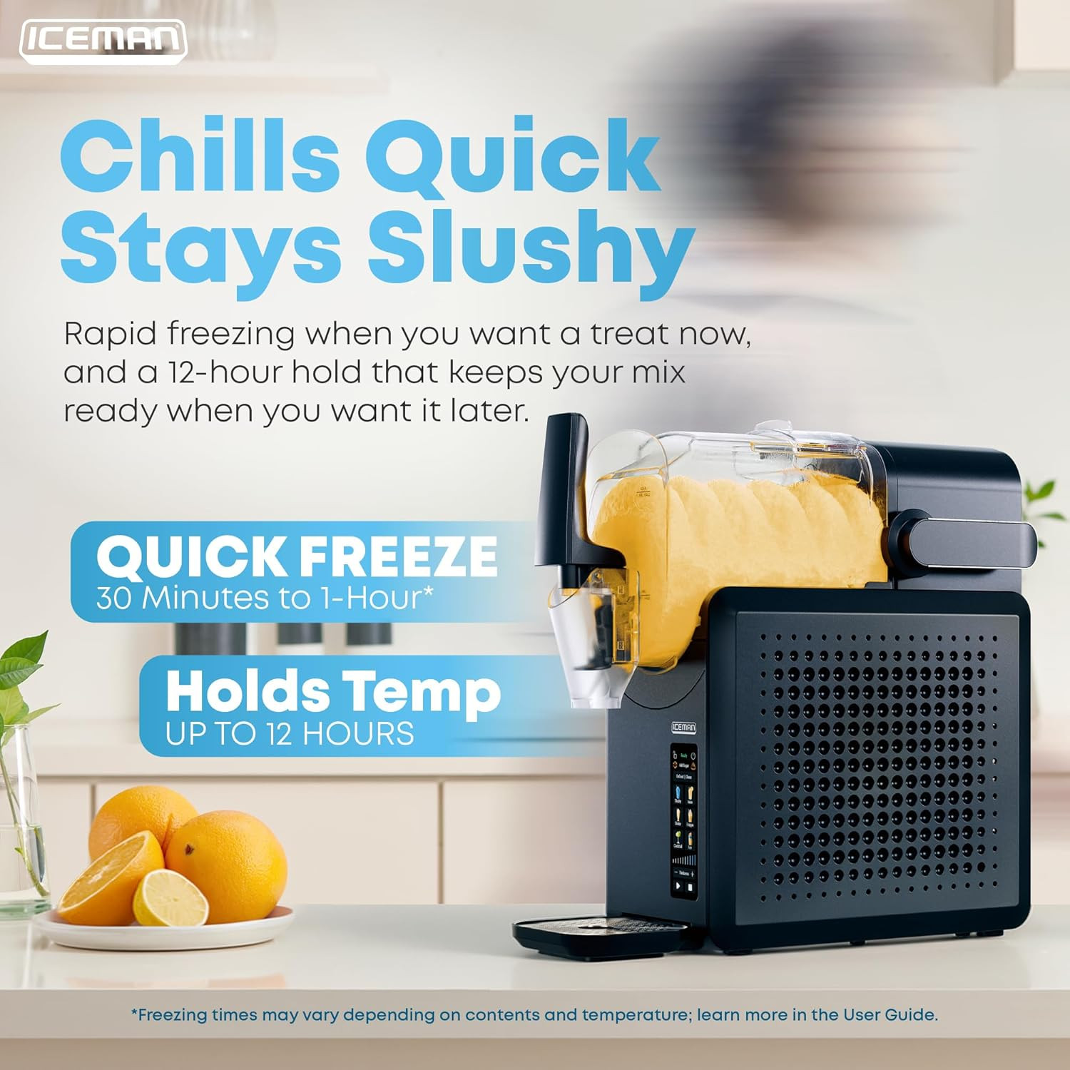 Iceman by Chefman Slush-Ease MAX 90oz Slushie Machine, 64oz Liquid Capacity Frozen Drink Maker & ... | Amazon (US)