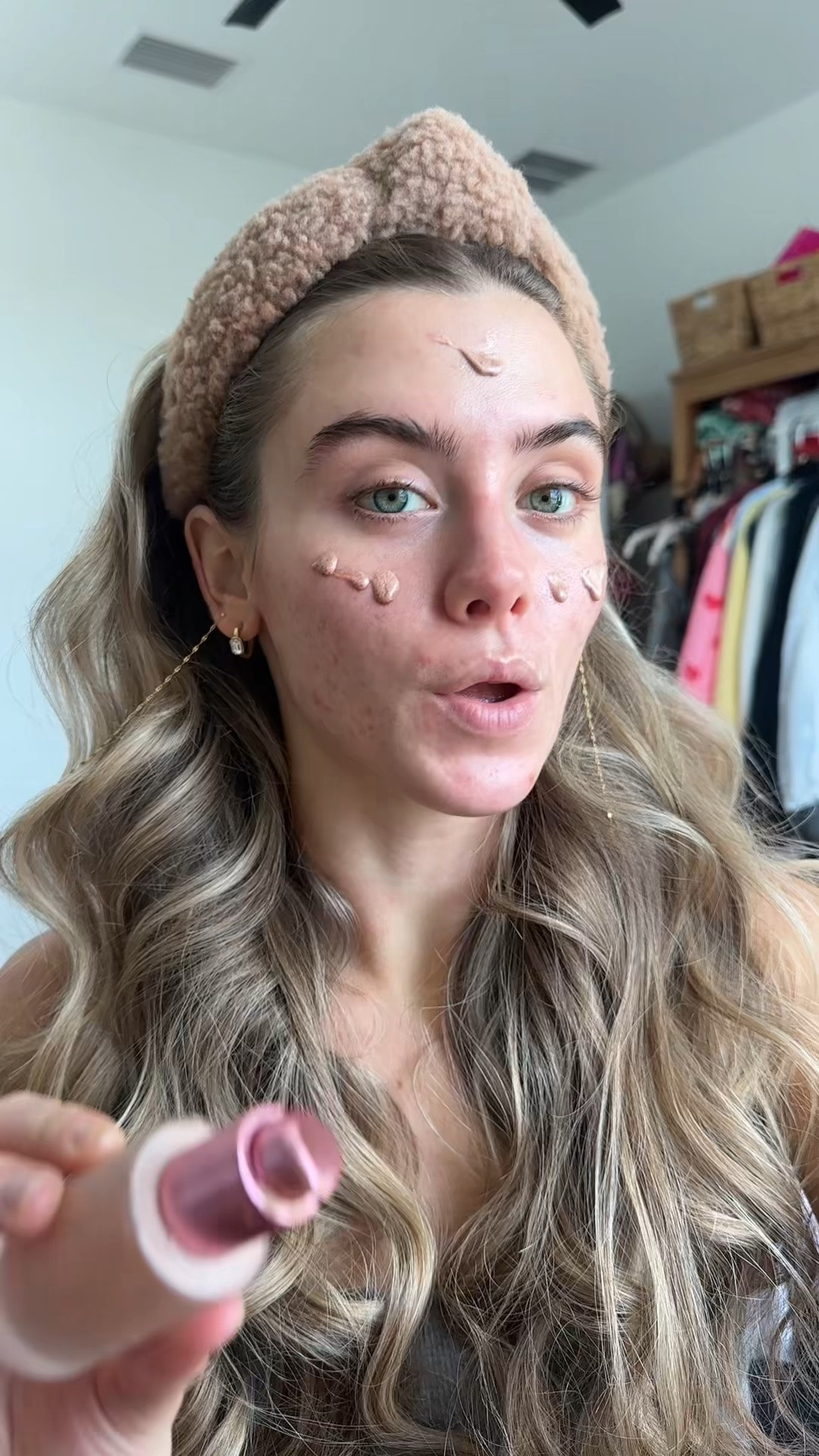 I have very sensitive, dry, and acne prone skin. You don't have to have perfect skin to have perfect looking makeup. The prep of your skin is going to be key of my skin is properly prepped and moisturized I can use any foundation. I also do my skincare leaving off with moisturizer I use Calendula Cream. For skin prep I used my Magic Molecule (code SLOANE) hypochlorous acid + I am obsessed with the Dibs Beauty (code SLOANE) Love Beam Perfector shade 2 as a makeup base for perfect glowy skin. My foundation, I used the Natasha Denona Foundation shade N6. Take the extra time on your base, if your base is perfect the rest of the skin will be too. Dibs glow tour shade starlight for bronzer. Rhode tan lines cream blush. Natasha Denona concealer shade N2. Huda Beauty loose setting powder shade cherry peach. Dibs beauty powder baked bronzer shade caramel cappuccino also as a eyeshadow. Patrick ta beauty she goes to the gym powder blush and on the eyelids. Haus labs rose quartz highlight on top of the cheeks as a blush. Saie beauty Cityset setting spray. Urban decay tubing brown mascara. Kulfi lip liner stain. Lawless beauty plumping lip gloss shade nudie. L’Oréal Paris setting spray

#LTKgrwm #LTKselfcare #LTKBeauty