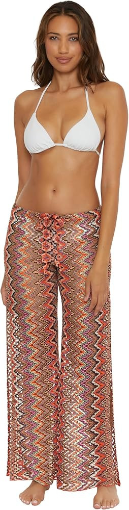 BECCA Women's Paradise Crochet Pants, Casual, Wide Leg, Beach Cover Ups for Women | Amazon (US)