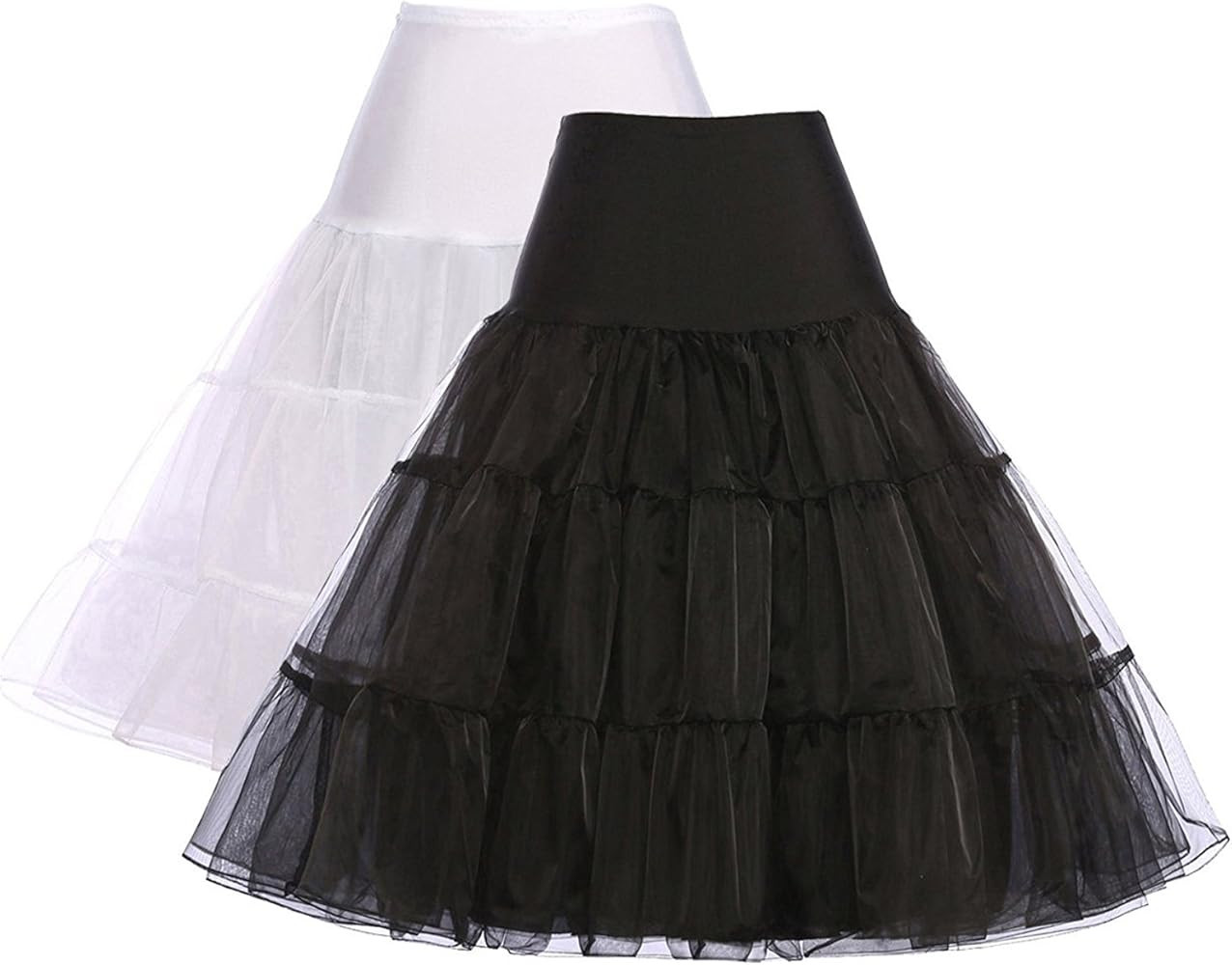 GRACE KARIN Women's 50s Petticoat Skirts Tutu Crinoline Slips Underskirts CL008922 | Amazon (US)