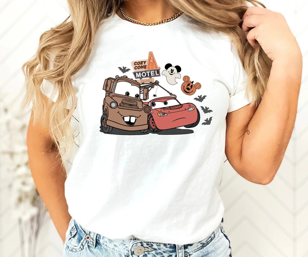 Retro Lightning Mcqueen Halloween Shirt, Disney Cars Halloween Shirt, Disney Halloween Shirt, Pix... | Etsy (US)