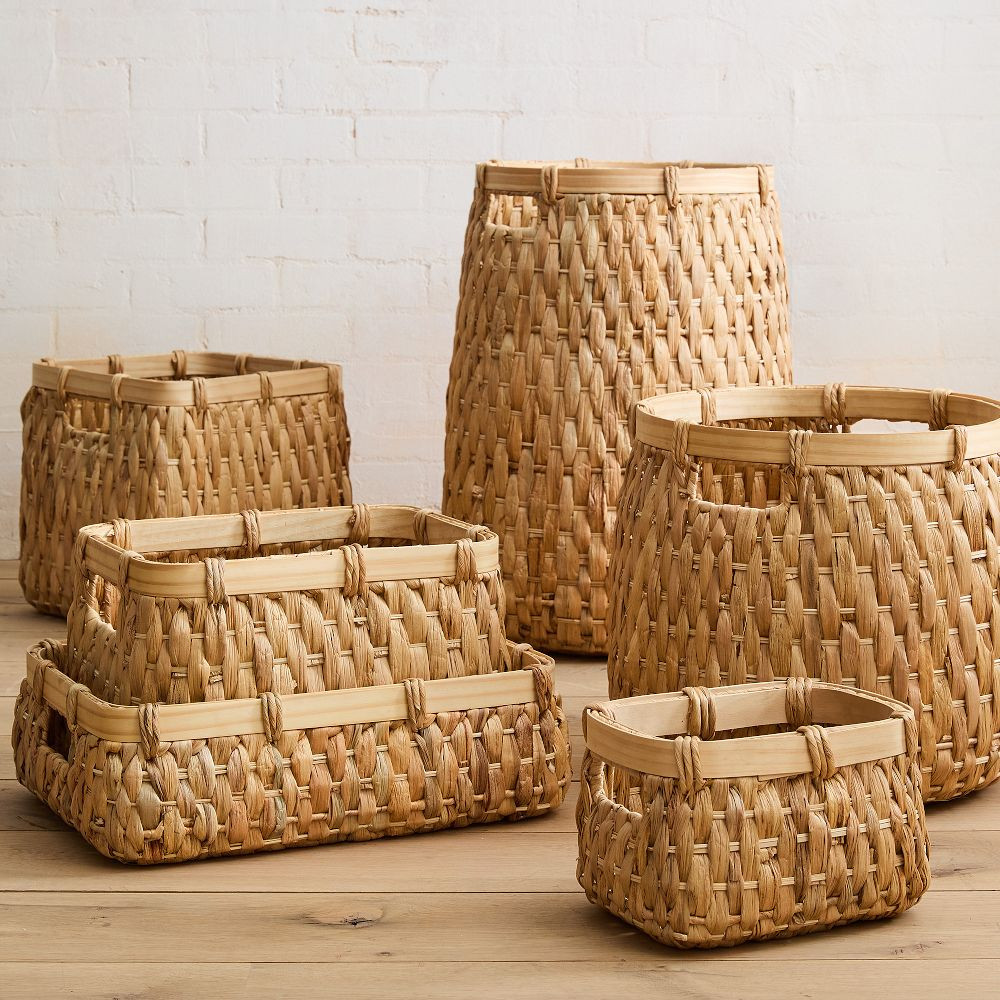 Woven Hyacinth Baskets | West Elm (US)