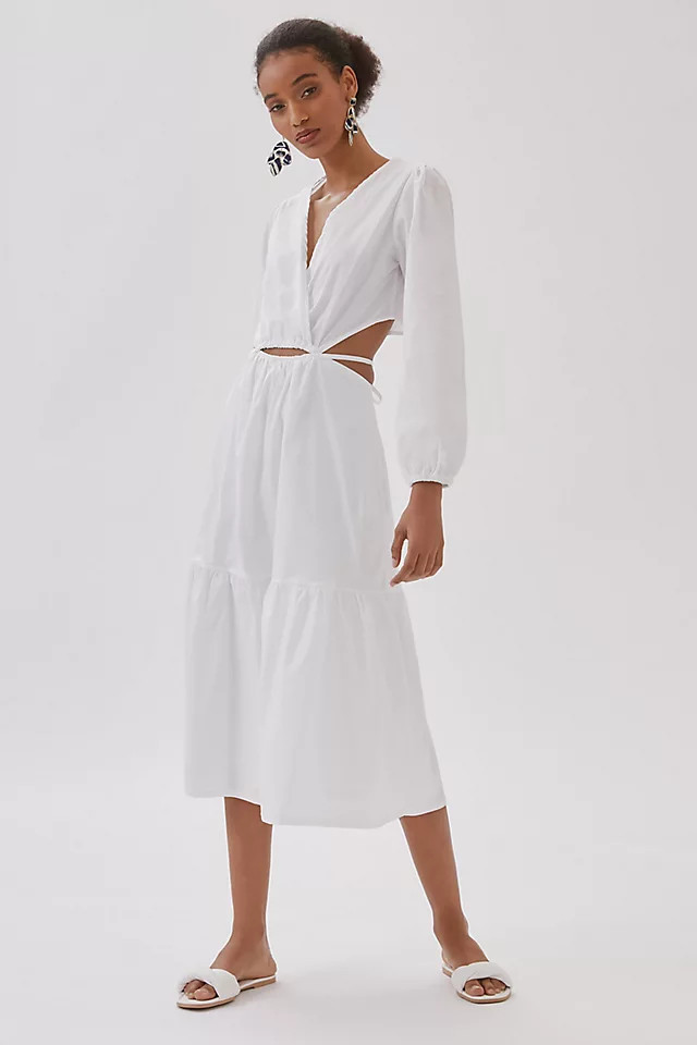 Cut-Out Midi Dress | Anthropologie (US)