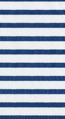 Caspari Entertaining 15-Pack Bretagne Guest Towels, Blue | Amazon (US)