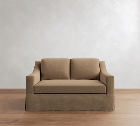 York Slope Arm Slipcovered Sofa (60"-108") | Pottery Barn (US)