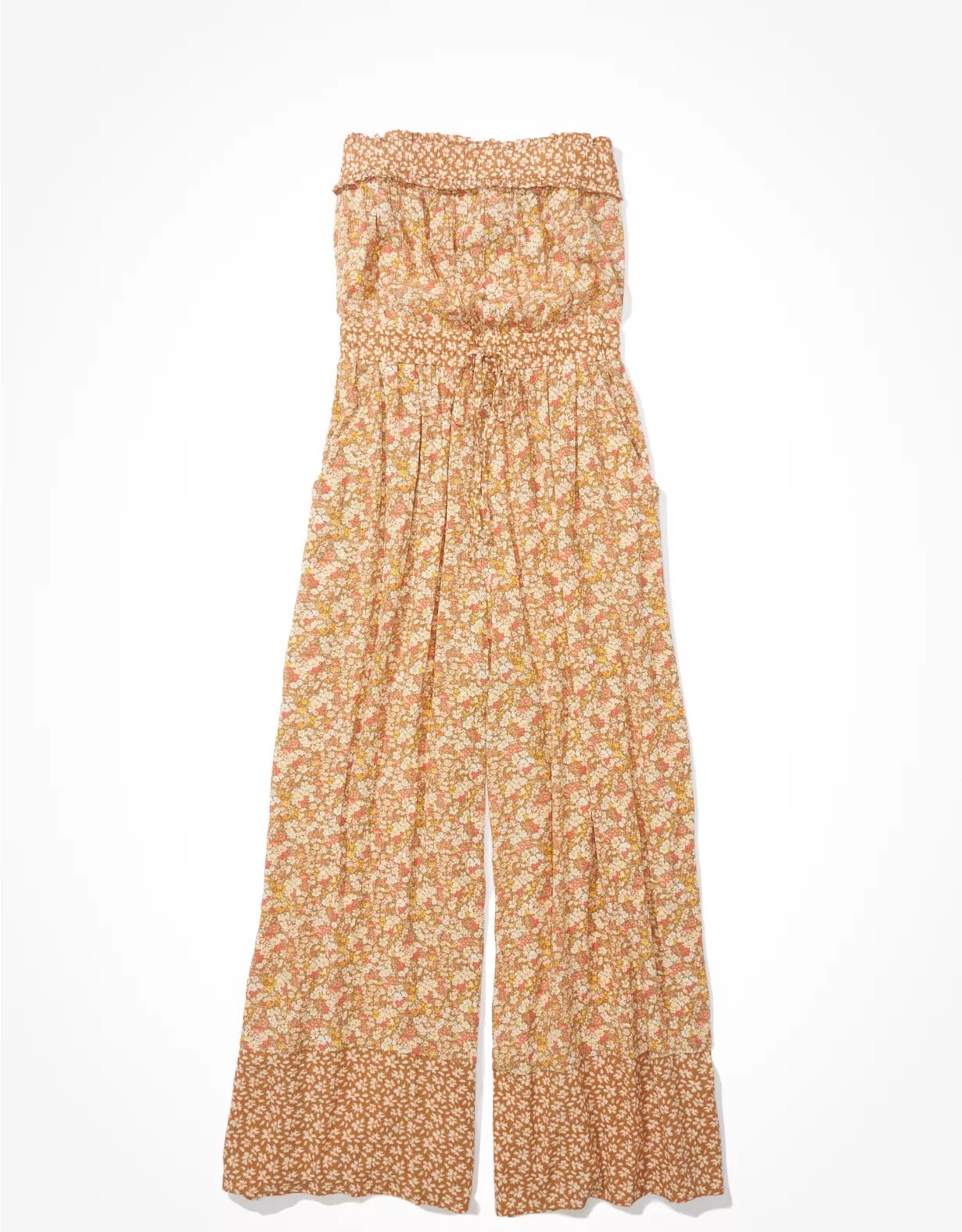AE Floral Wide-Leg Jumpsuit | American Eagle Outfitters (US & CA)