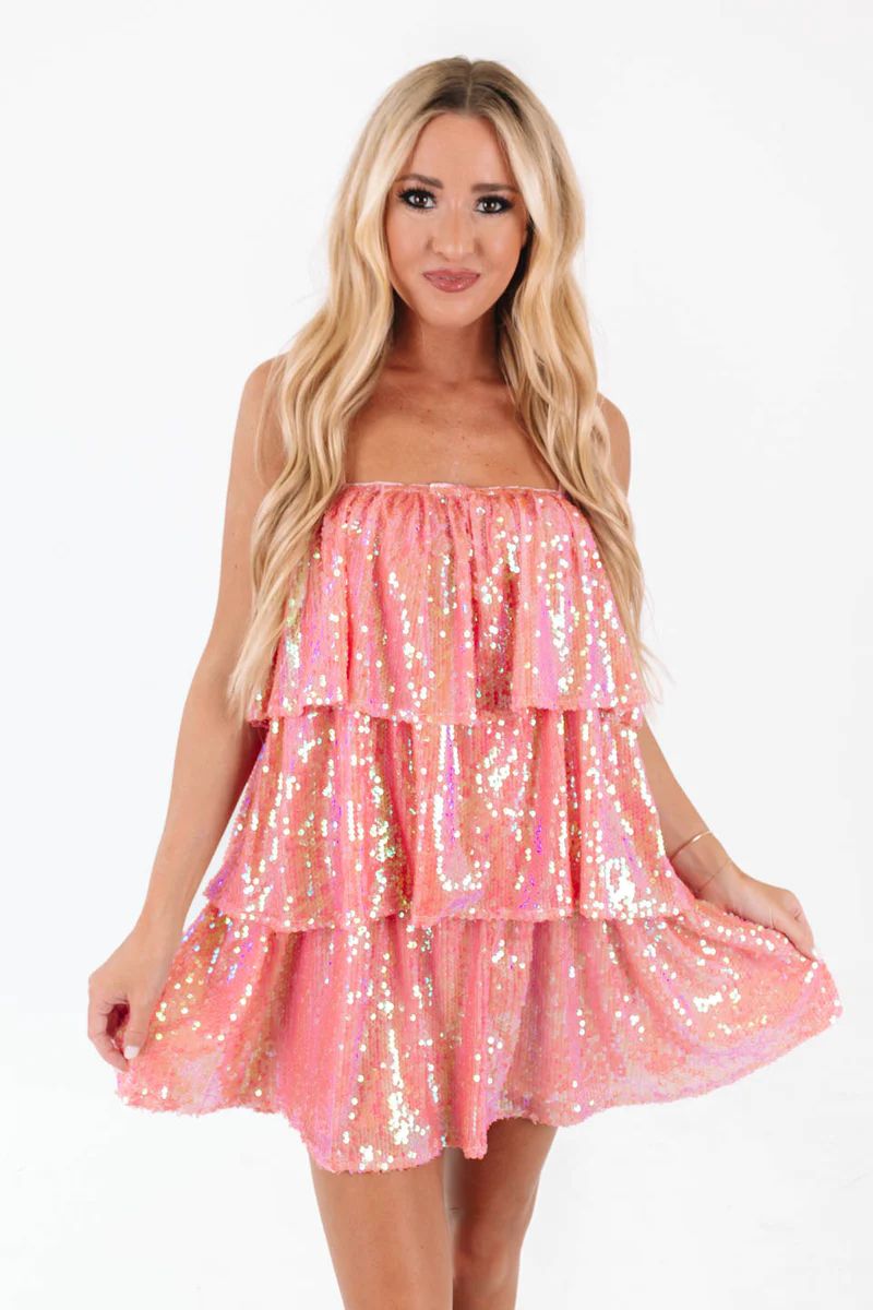Steal The Scene Dress - Pink | The Impeccable Pig