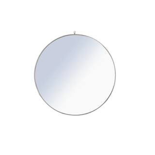 Large Round Silver Modern Mirror (48 in. H x 48 in. W) | The Home Depot