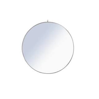 Large Round Silver Modern Mirror (48 in. H x 48 in. W) | The Home Depot