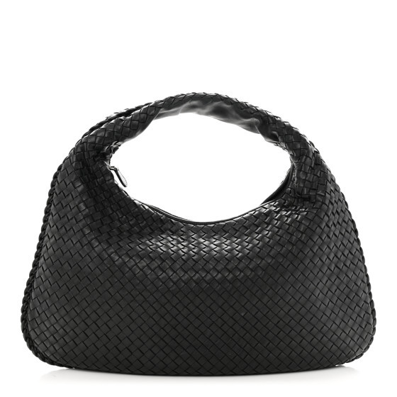 Nappa Intrecciato Large Veneta Hobo Black | FASHIONPHILE (US)