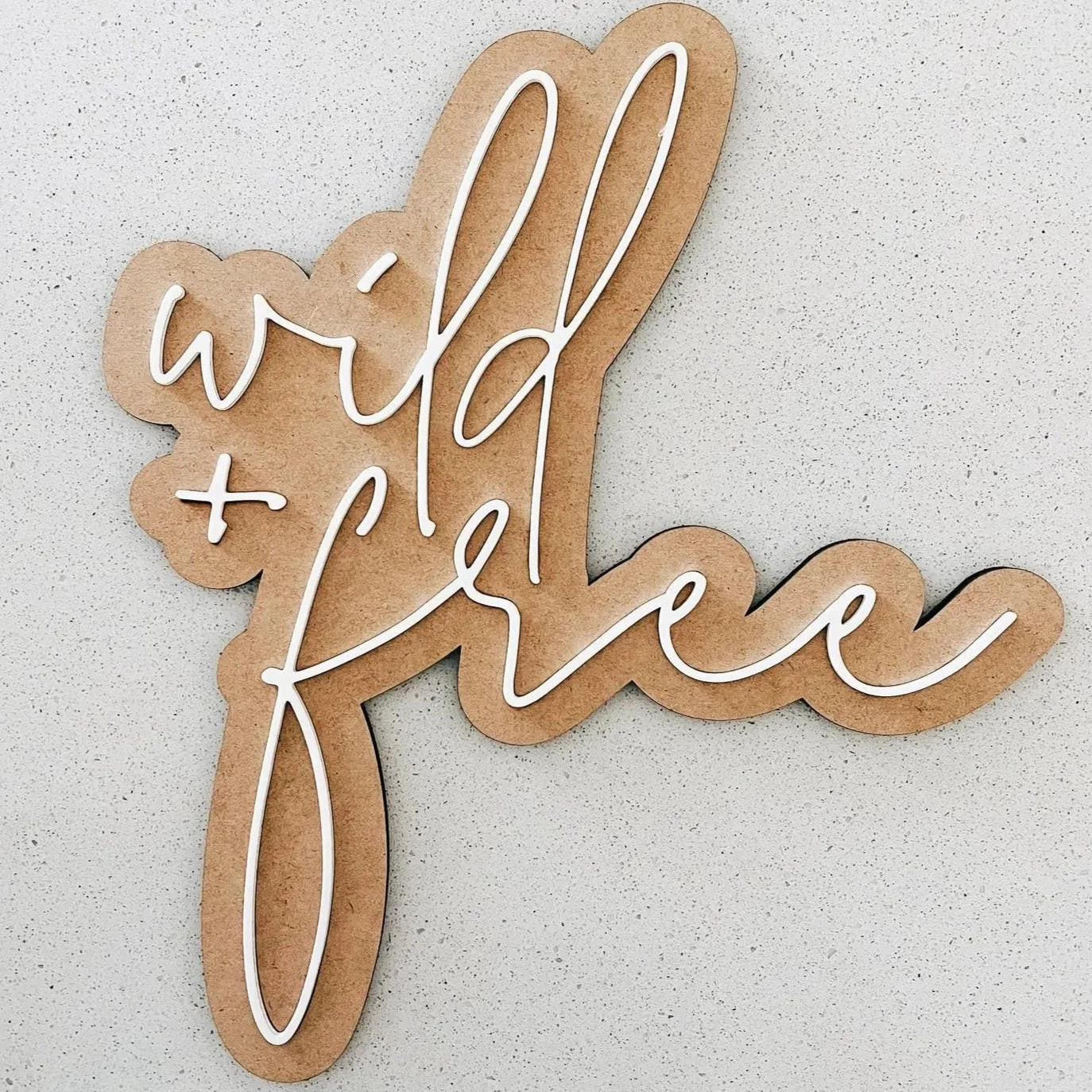 wild + free wooden sign | Joss and J