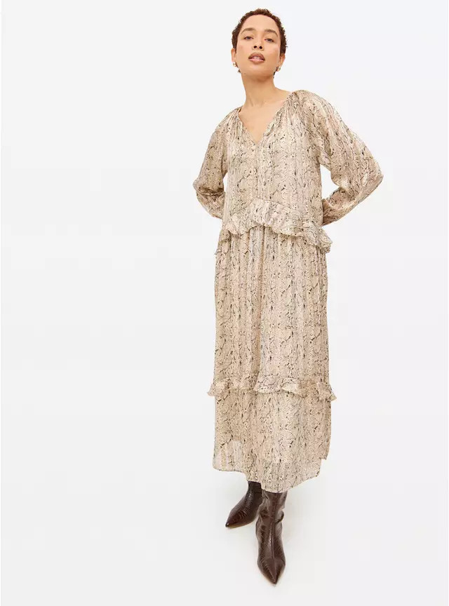 Snake Printed Boho Midaxi Dress 8 | Tu Clothing
