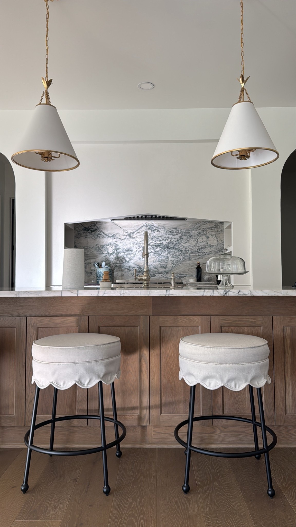 The sweetest scalloped counter stools are half off right now!! 

#LTKStyleTip #LTKSaleAlert #LTKHome