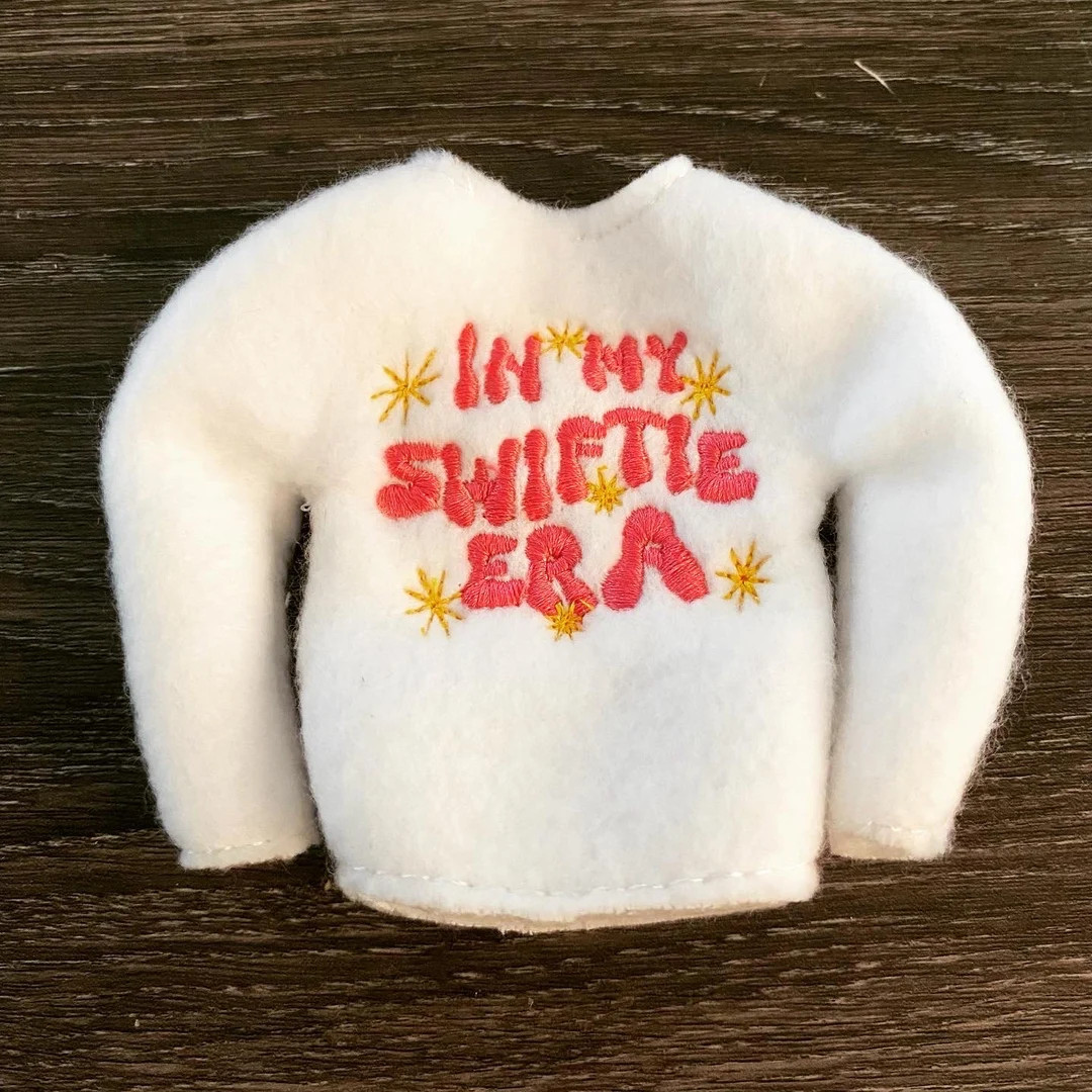 Taylor Swift in My Swiftie Era Inspired Elf Doll Sweater - Etsy | Etsy (US)