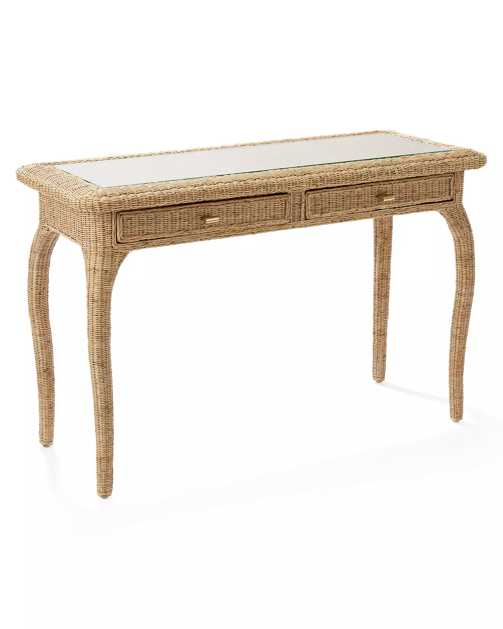 Bayswater Rattan Desk | Serena and Lily
