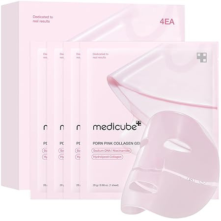 medicube Salmon DNA PDRN pink collagen jelly gel mask | overnight face mask for glass glow skin- ... | Amazon (US)