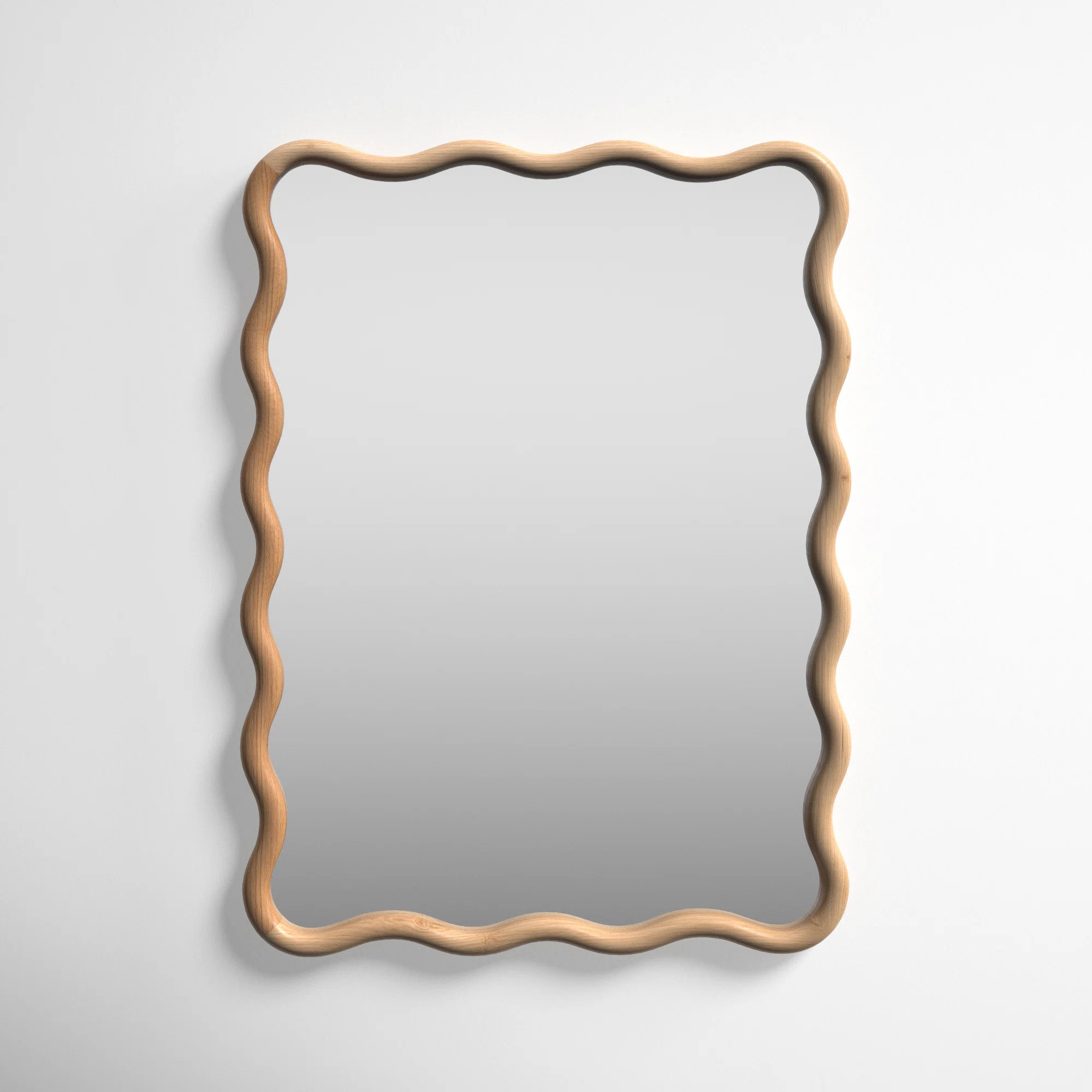 Joss & Main Liviana Wavy Wood Wall Mirror & Reviews | Wayfair | Wayfair North America