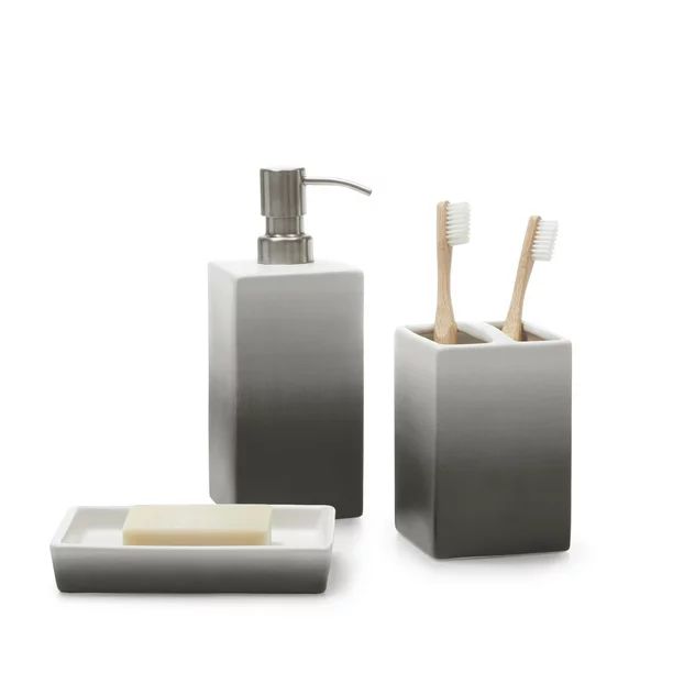 Gap Home Ombre 3 Piece Ceramic Bath Accessory Set Blue - Walmart.com | Walmart (US)