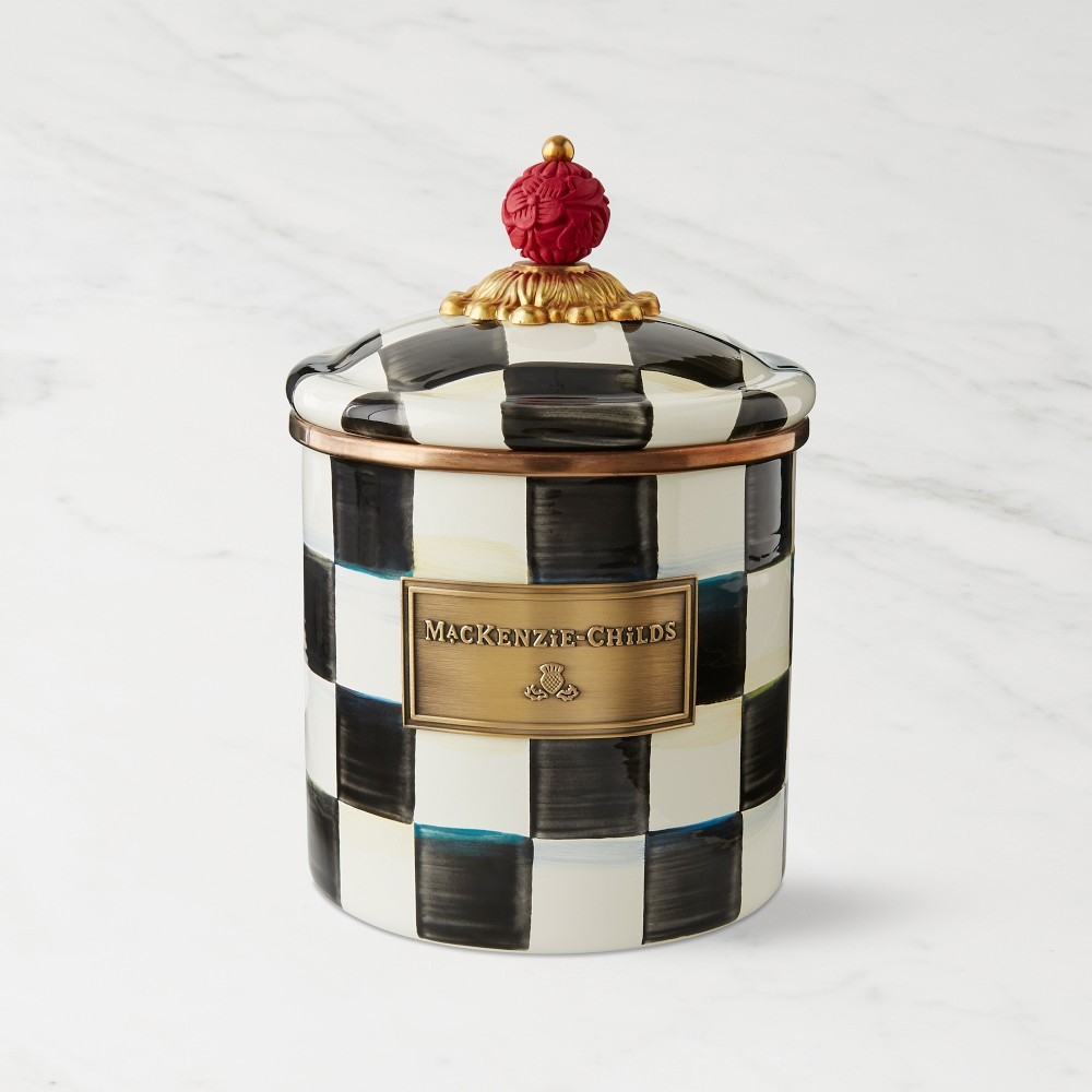 MacKenzie-Childs Courtly Check Canister | Williams-Sonoma